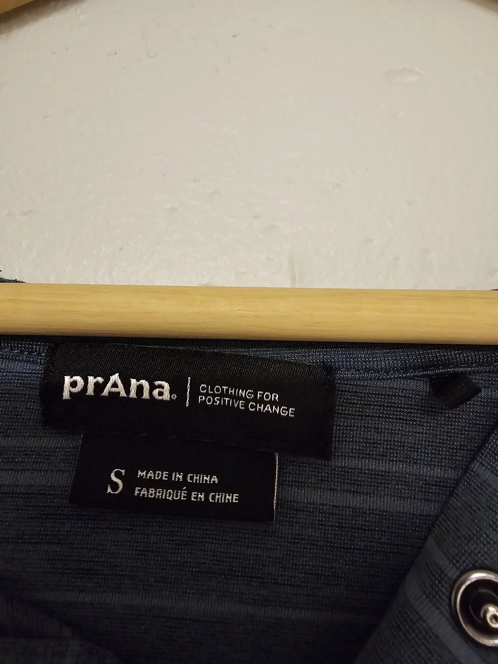 Prana Men's Blue Striped Crewneck Hoodie Sweater